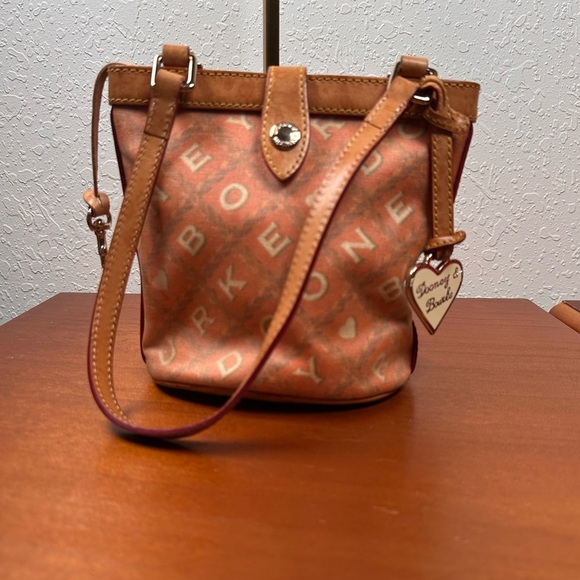 Dooney & Bourke Orange and Tan Shoulder Bag - Picture 6 of 14